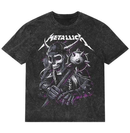 METALLICA 02 Acid Wash Oversized T Shirt