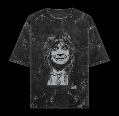 OZZY OSBOURNE Unisex Acid Washed Oversized Tee