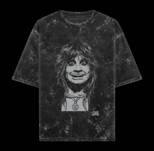 OZZY OSBOURNE Unisex Acid Washed Oversized Tee