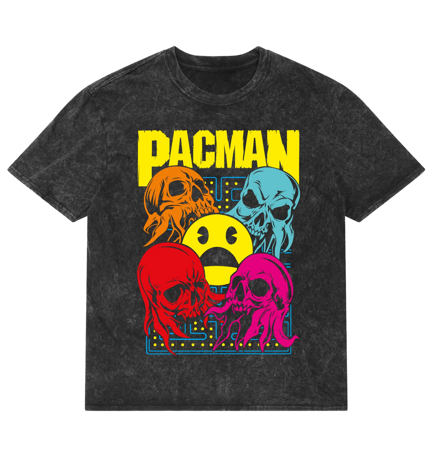 Pac-Man Acidwash Oversized Tee