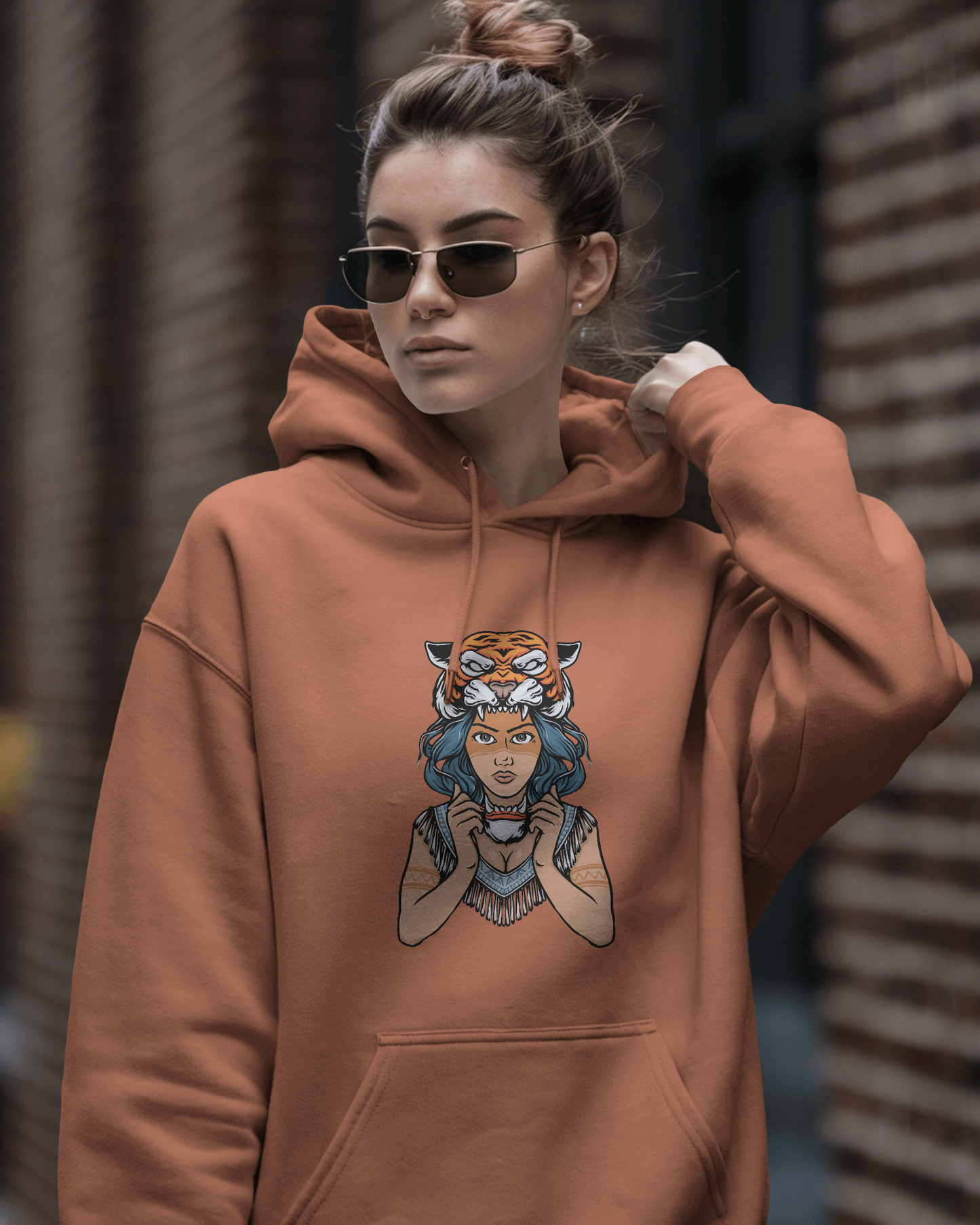 Tiger Head Hoodie